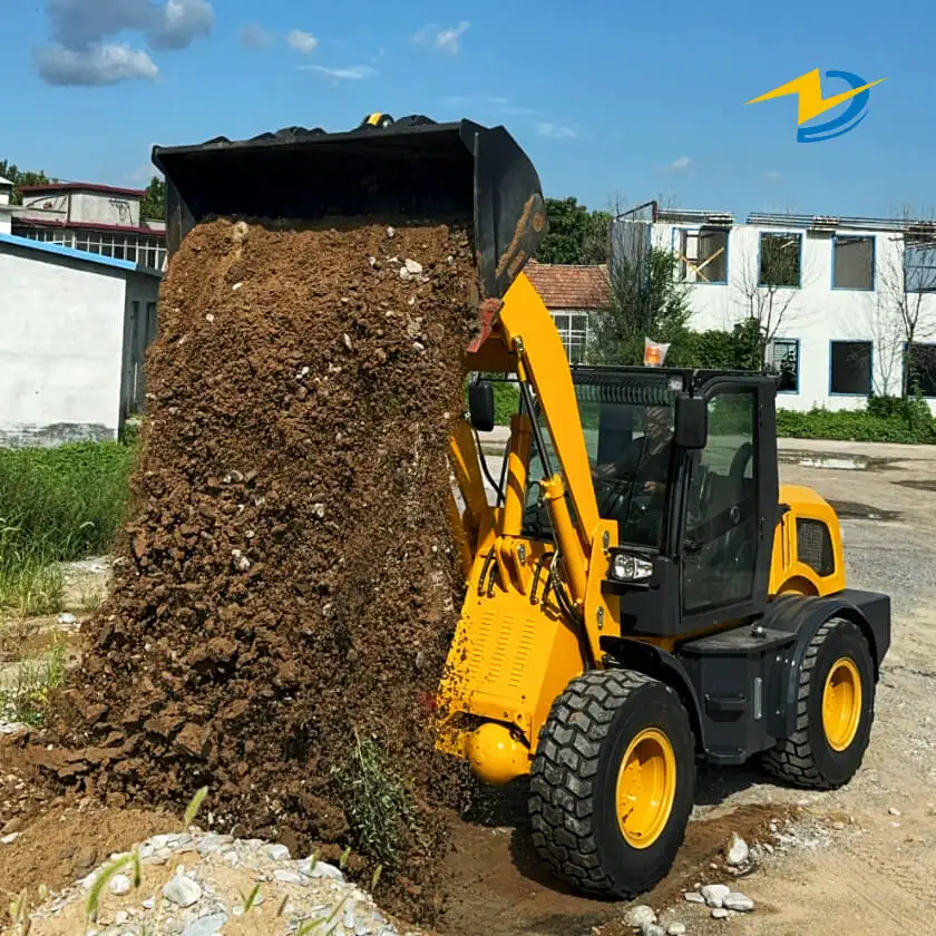 China ZL20 Wheel Mini Loader Comfortable 4X4 Front Cab 2000KG Agricultural Loader Machine with Air-Conditioning Premium Features