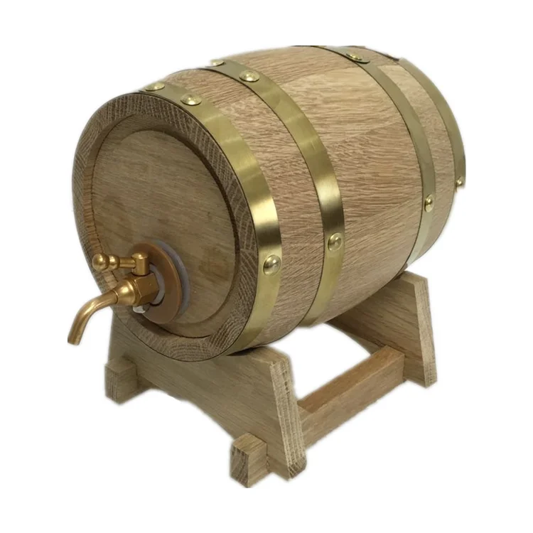 Custom logo solid oak wooden wine barrel for whiskey rum bourbon tequila beer wood barrel wine barrel