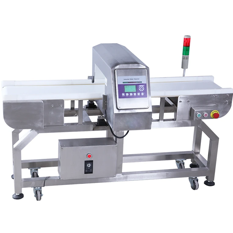 Manufactures Professional Industry Automatic Program Sensitivity Belt Conveyor Food Metal Detector Tracking Machine