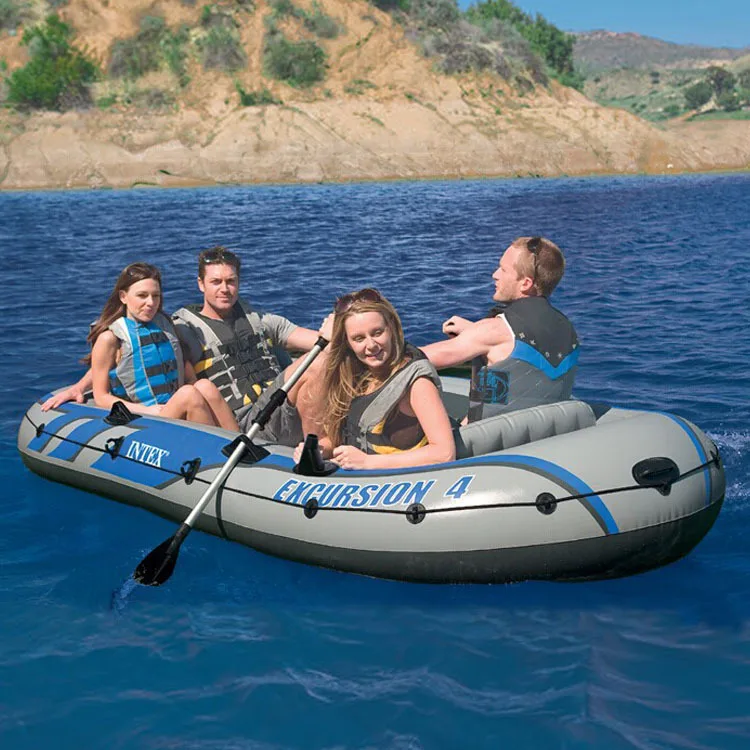 Wholesale price inflatable boat water sport fishing dinghy boat set 3-4 people inflatable boat float raft