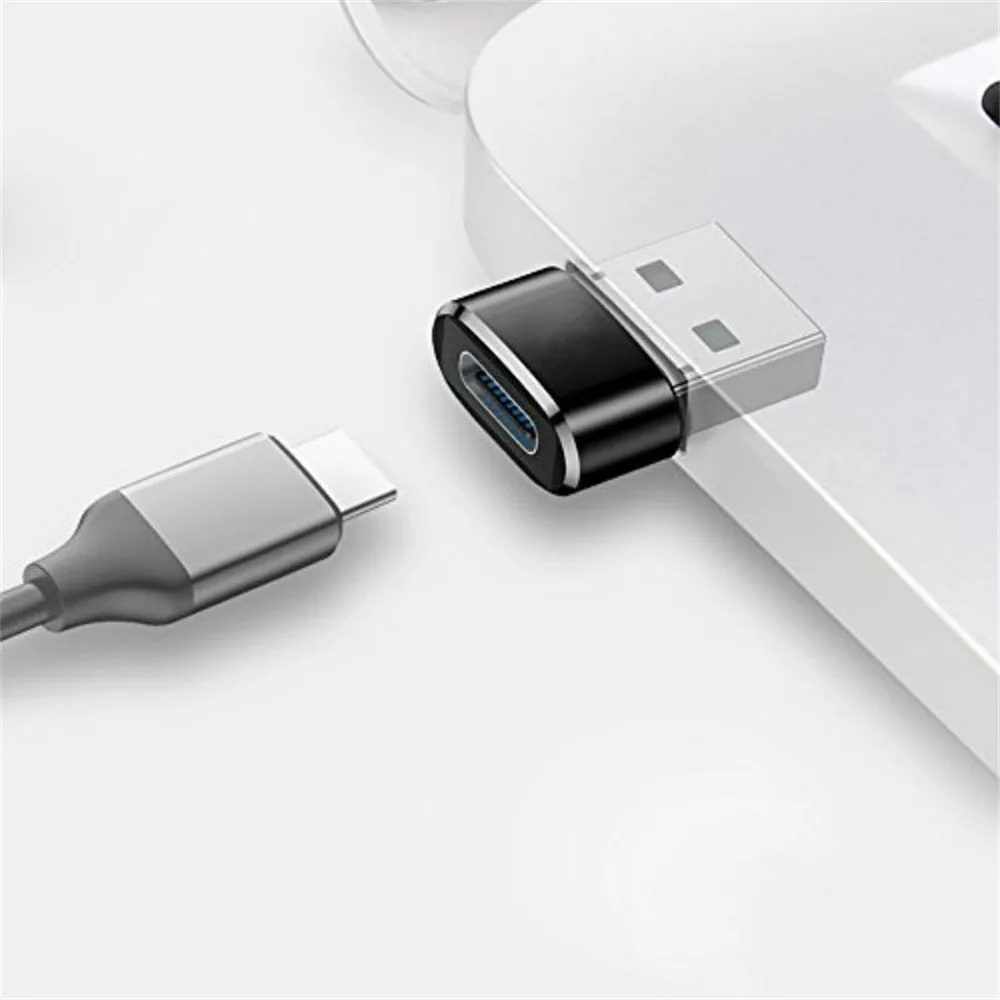  Адаптер для зарядки с USB A Male на Type C Female