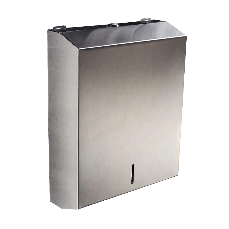 one hand paper towels holder Wall Mounted Stainless Steel Toilet Tissue Dispenser Box