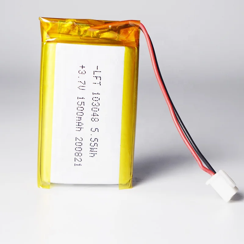 Factory price Top selling 603048 703048 803048 103048 3.7v 1500mAh rechargeable lipo battery for automobile data recorder
