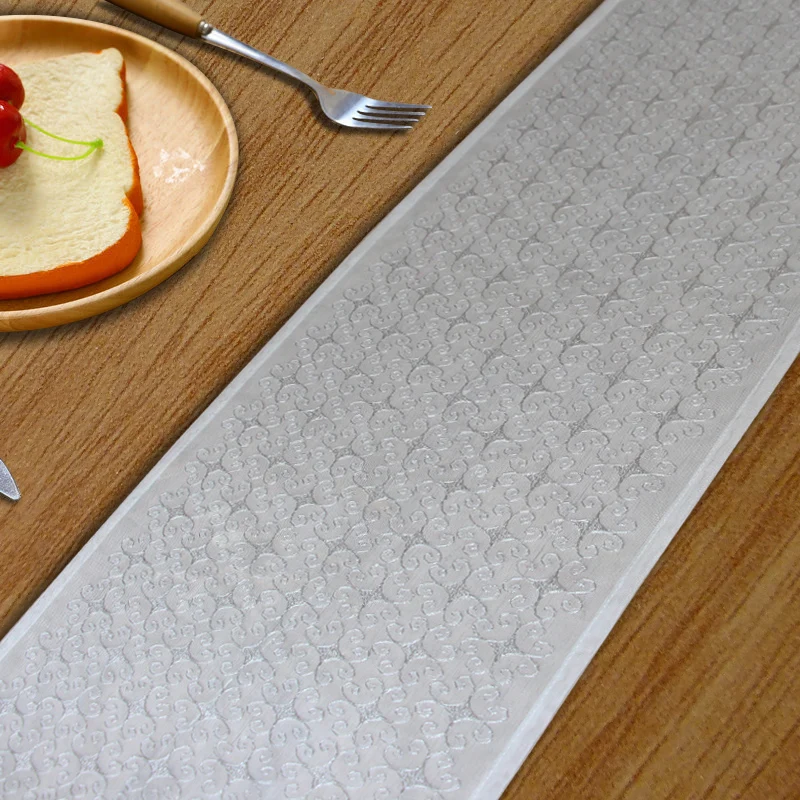 Embroidered table flag, light luxury dining tablecloth, Nordic mesh embroidered hollow decorative mesh table flag