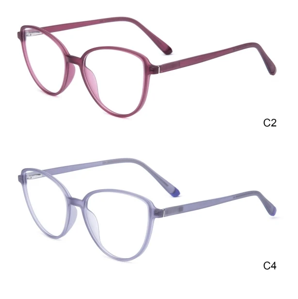 New Fashionable Full Frame TR86 Plain Glasses with Trendy Multi-Color Eyeglass Frame Custom Printed Pattern Type