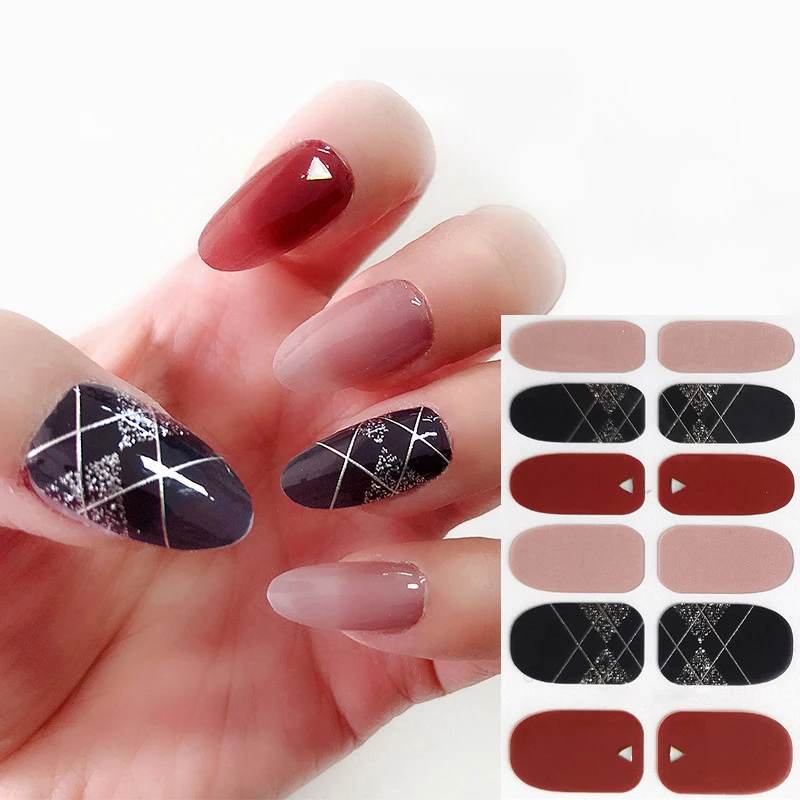 ST FUTURE Wholesale Factory OEM Brand Name Nail Art Stickers Design DIY Nail Cured Wraps