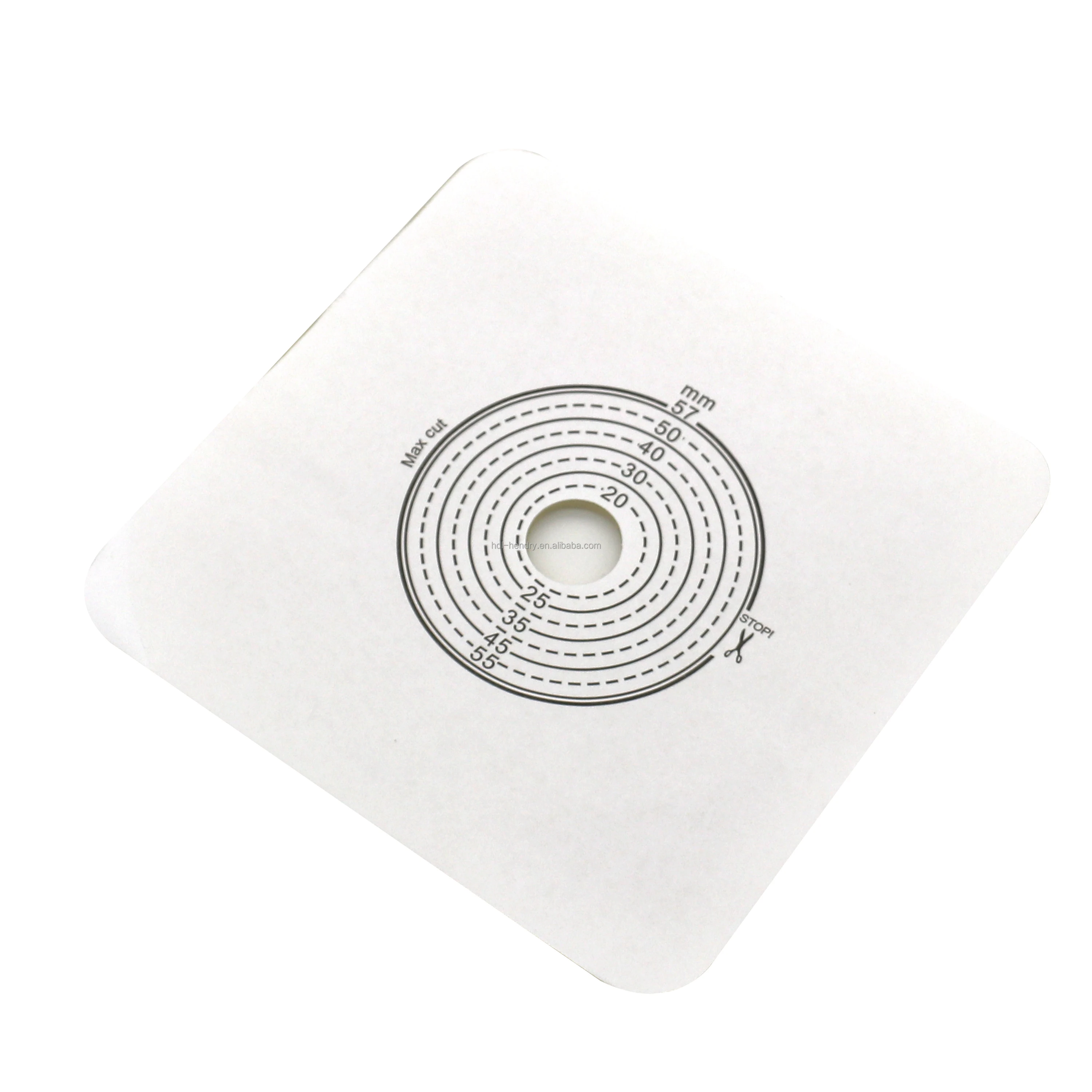 Chinese manufacturer Skin barrier used for two piece system drainage bag cutting fit