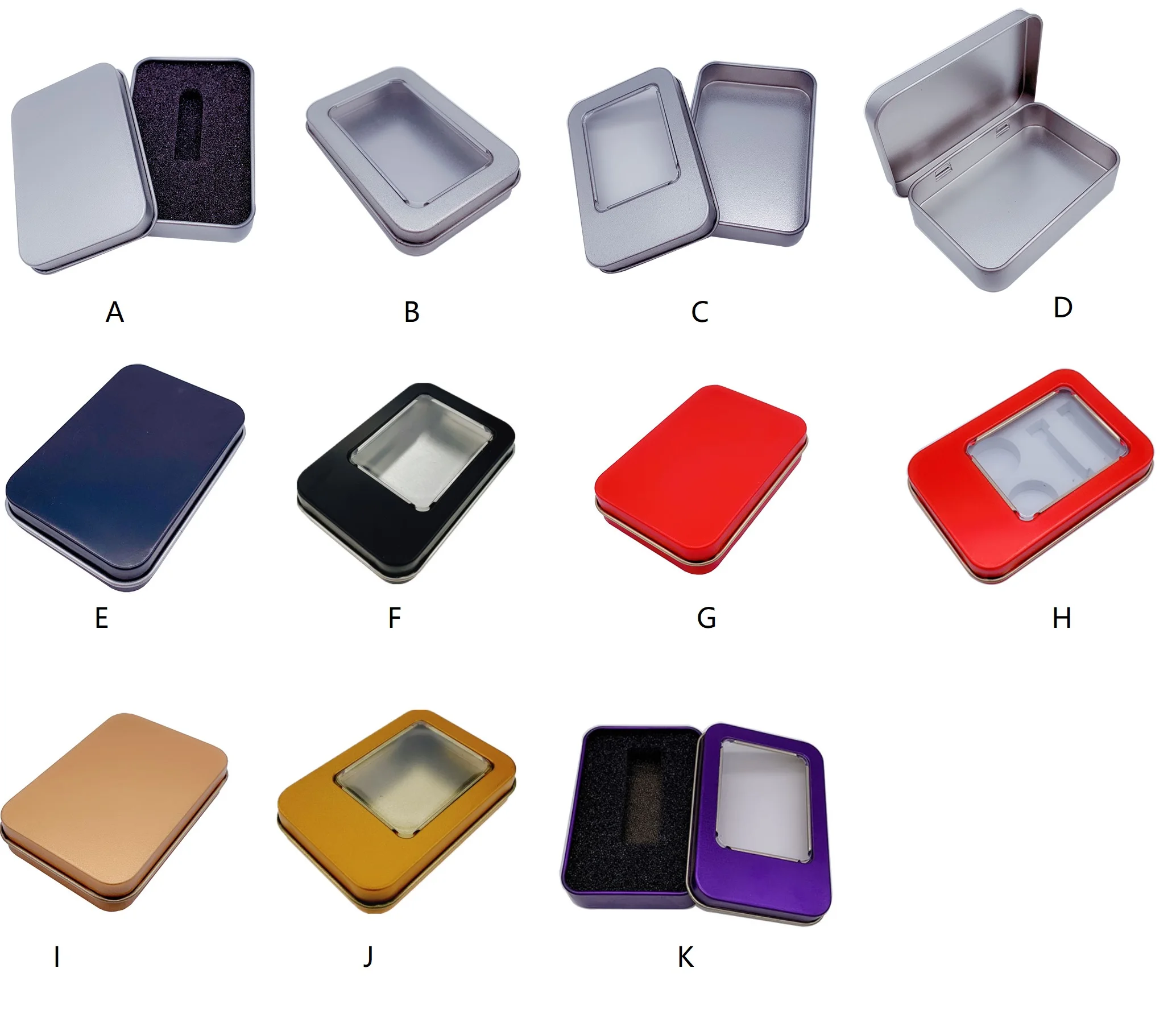 Factory Direct Small Metal Container Tin Box 87*60*18H