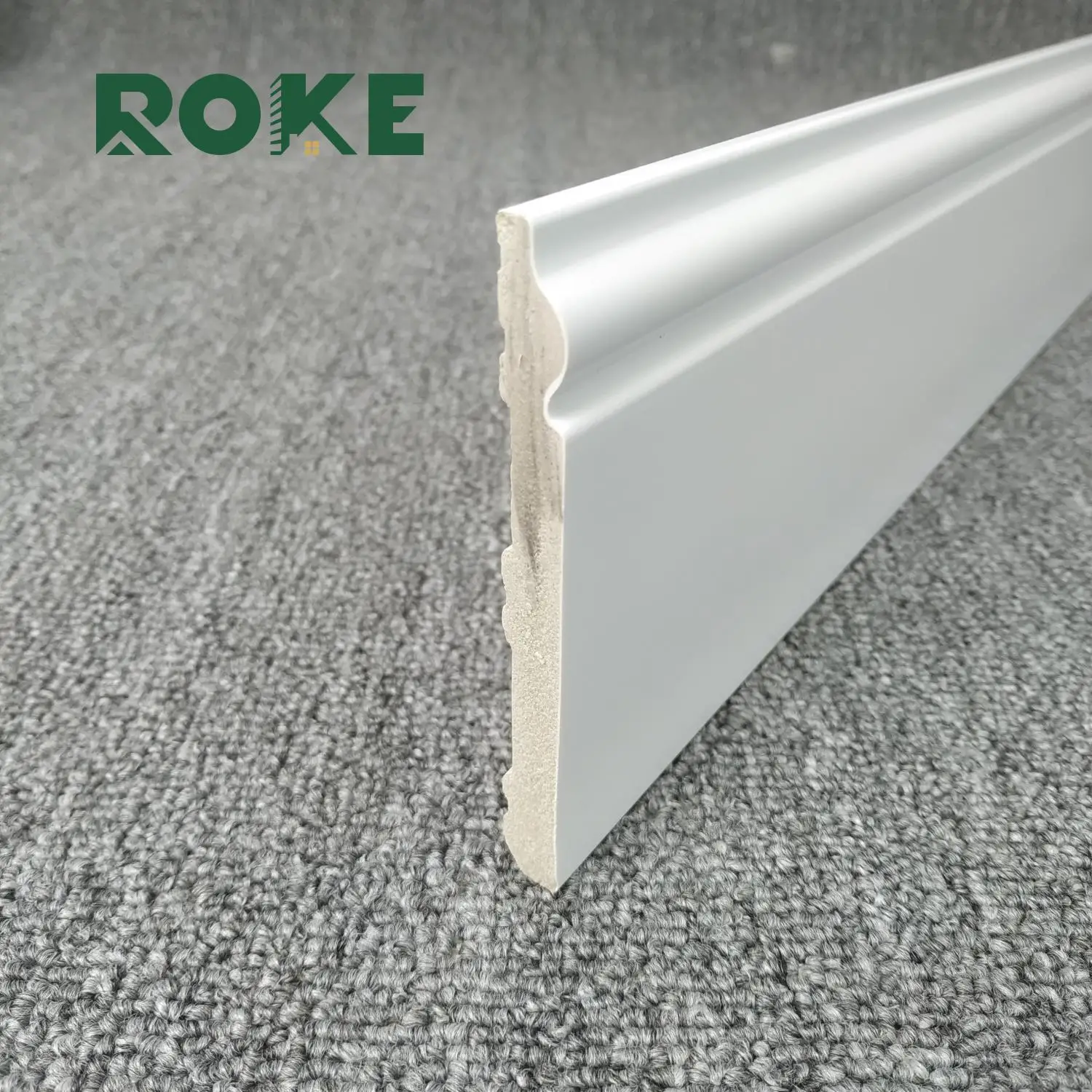 ROKE Factory Leading Manufacturers Skirting Board Protection Baseboard Flexible Tile Trim Modern Skirting Profiles Hot Sale