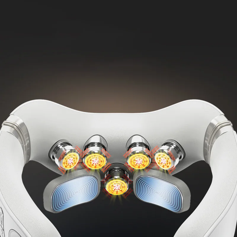 Ems smart heat laser neck massager 2 point pressure with remote