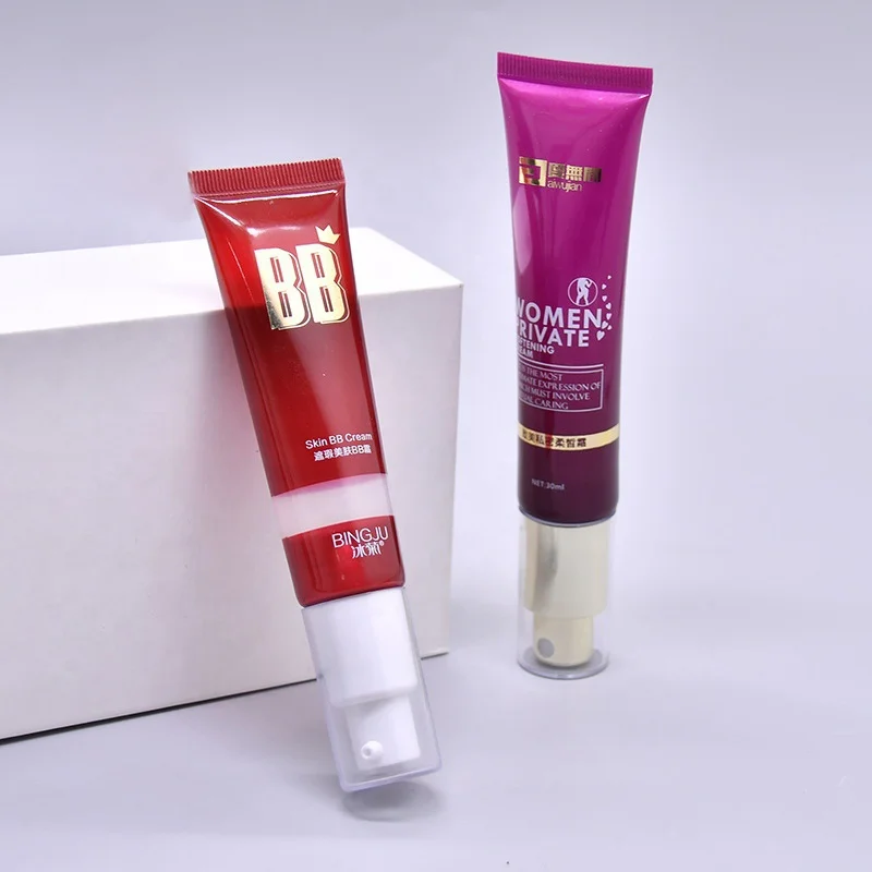 OEM empty makeup airless 30ml cosmetic pump tube packaging for premier foundation