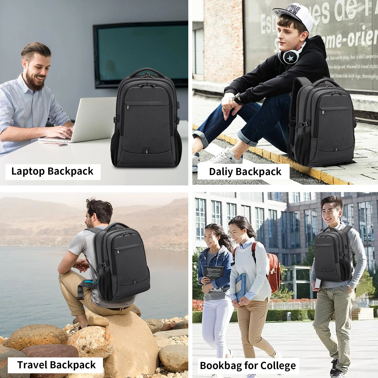 Yuhong Manufacturer Customized Outdoor Laptop Backpacks School Bags With USB Daily Life