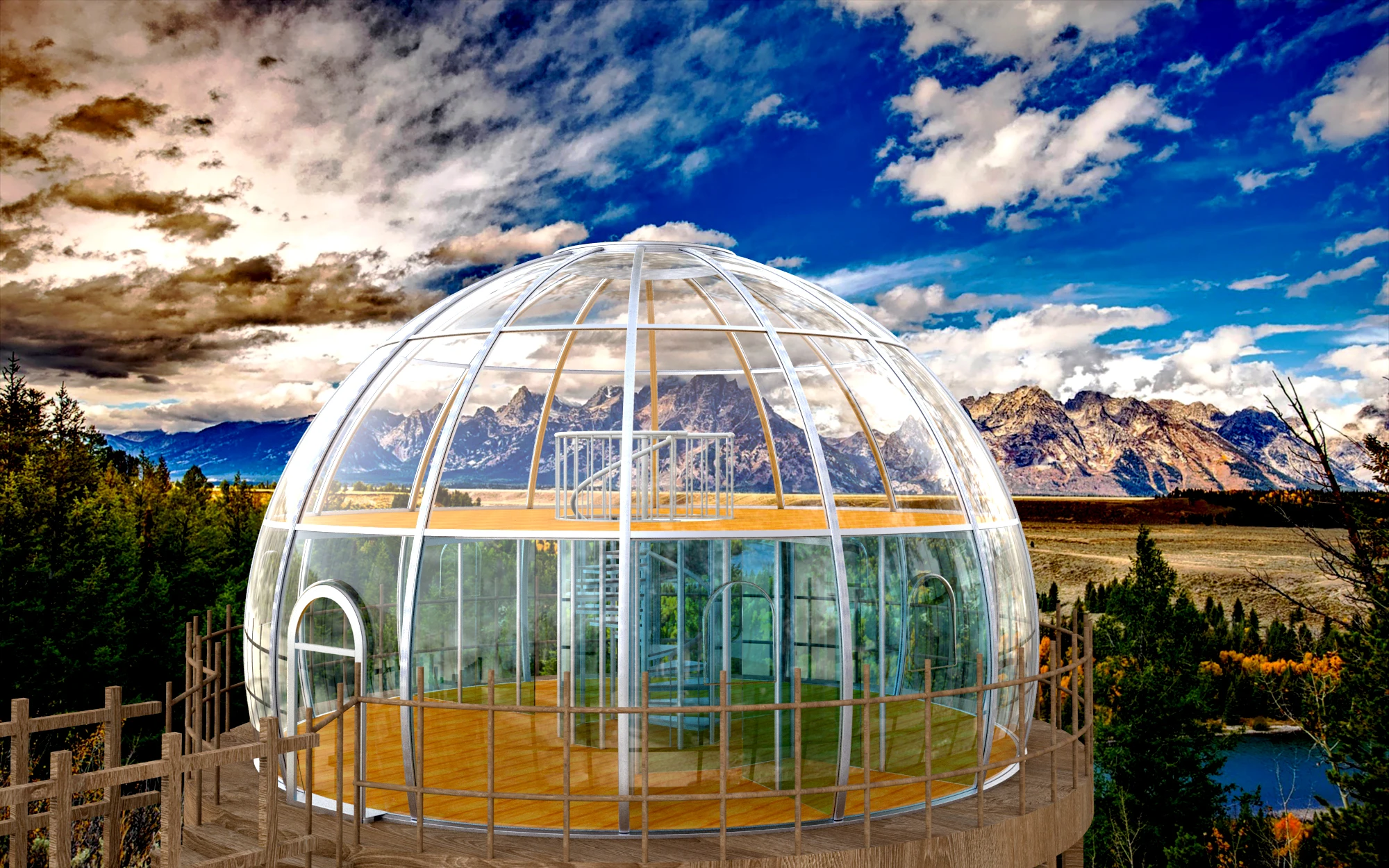 2022 fashion  prefab dome house  bubble house  modular transparent glass house