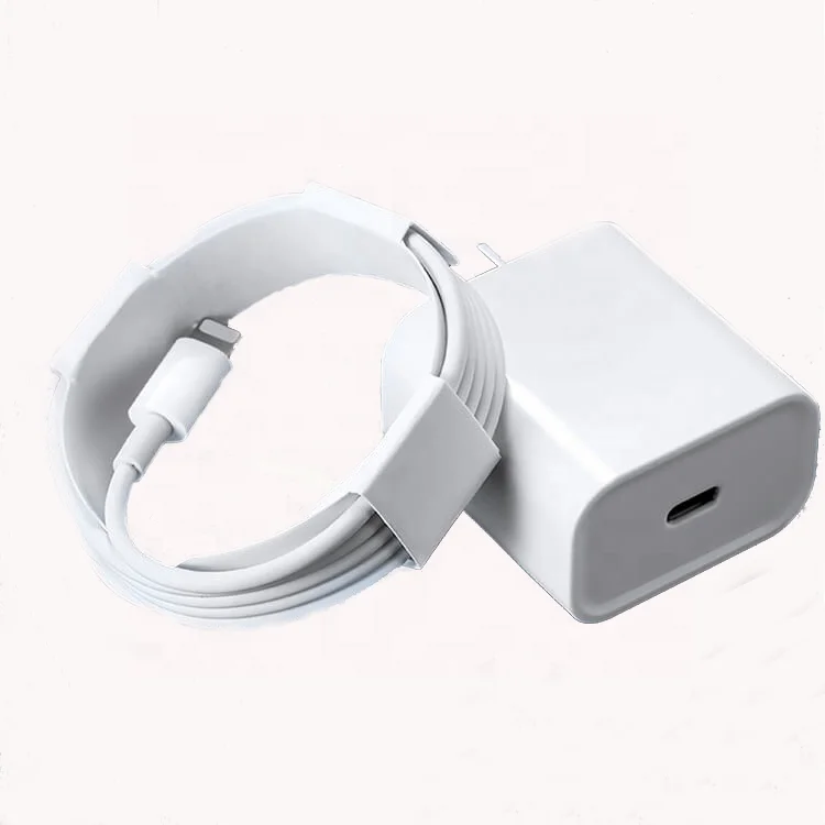 
2021 US регулирование 18 Вт pd комплект кабель usb type-c с функцией быстрой устройство для переносного сетевого адаптера usb c pd адаптер стены мобильное зарядное устройство для iPhone 