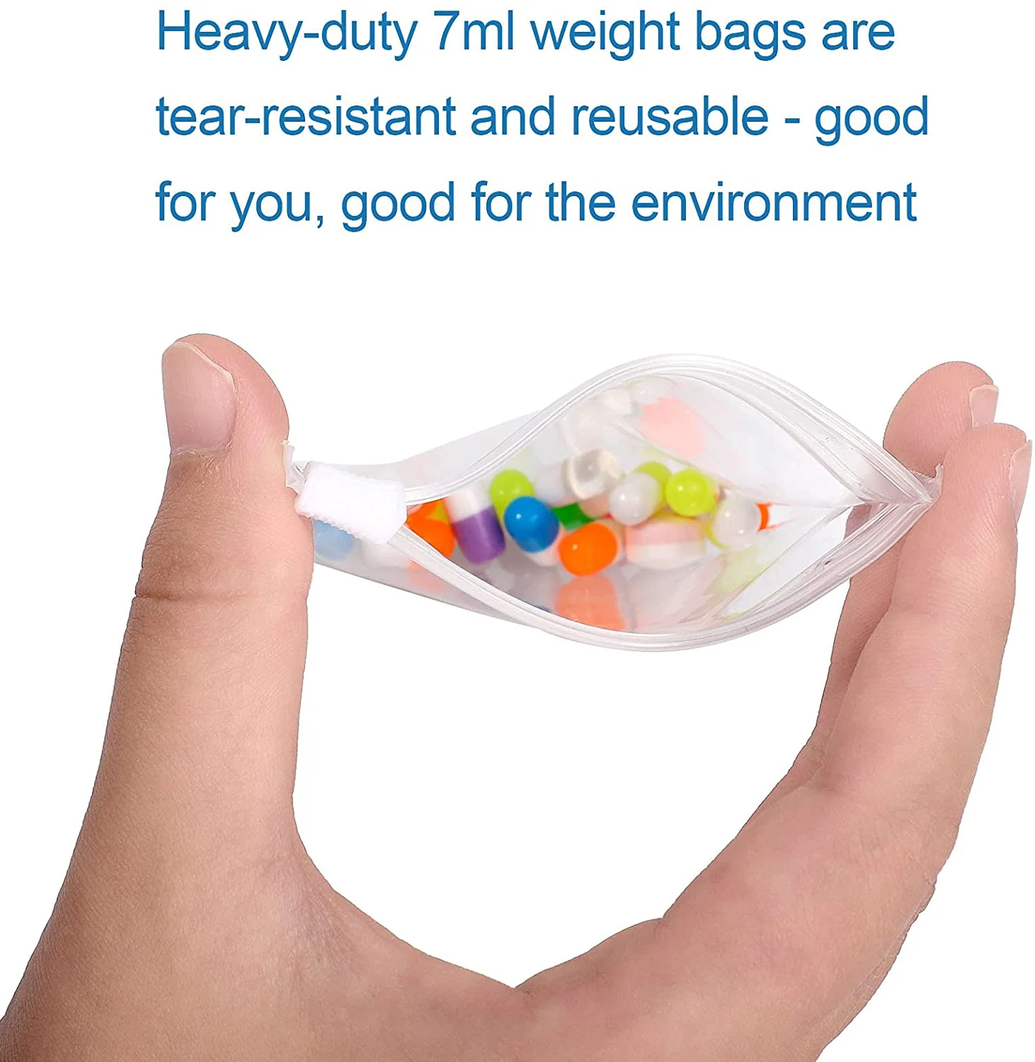 
3.5*3.25 inch easy open close travel medicine health plan Reusable Zippered Pill Pouch Bags 