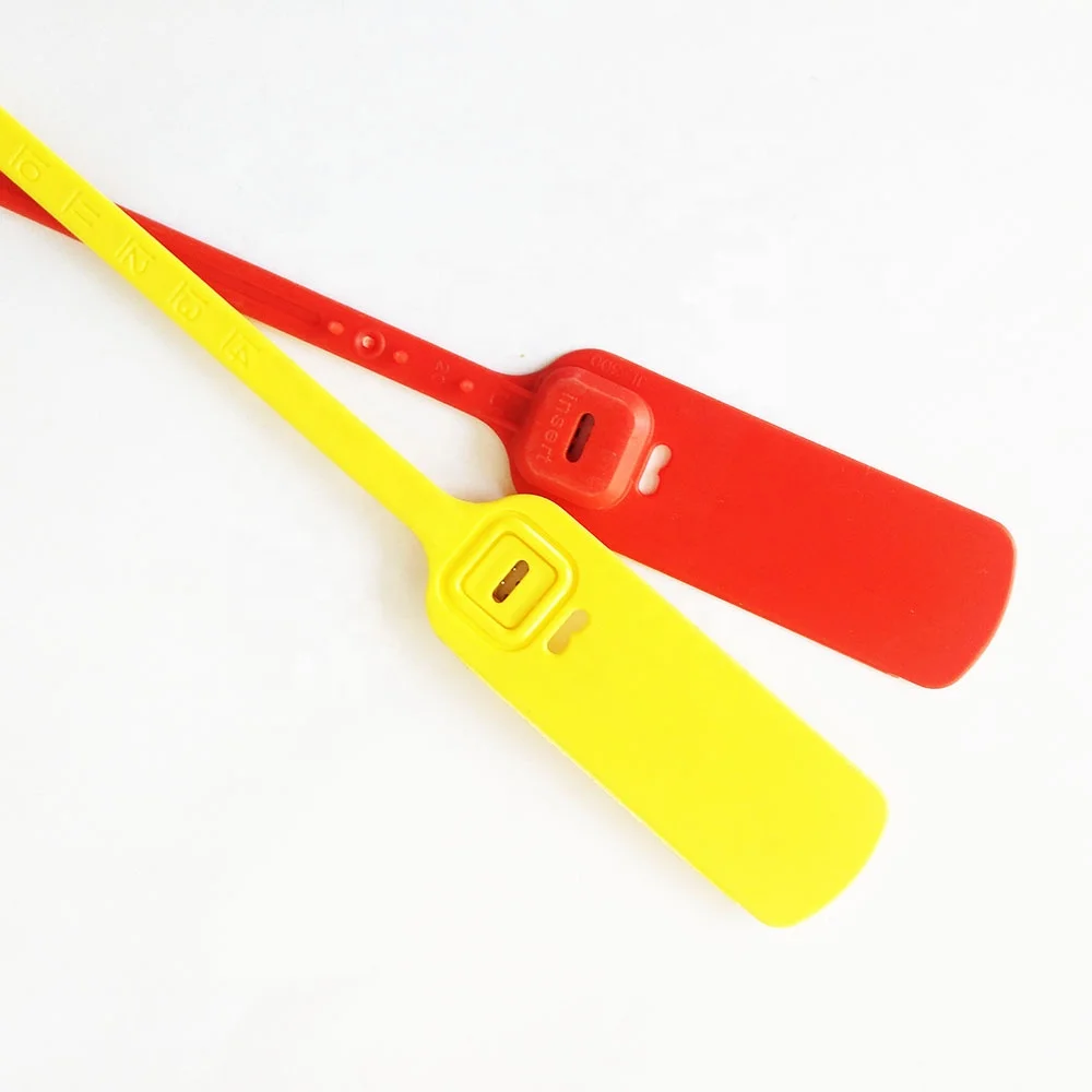 Indicative wholesale metal insert tamper proof security lock plastic seal for bags