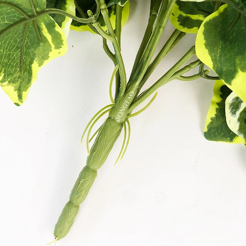 Small Pot Mini Tabletop Artificial Ivy Plant Greenery Decoration for Home or Office