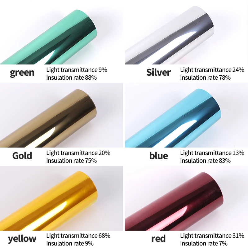 Архитектурное теплоизоляционное зеркало, светоотражающая Тонировочная пленка для окон дома, Прямая продажа с завода в Гуанчжоу