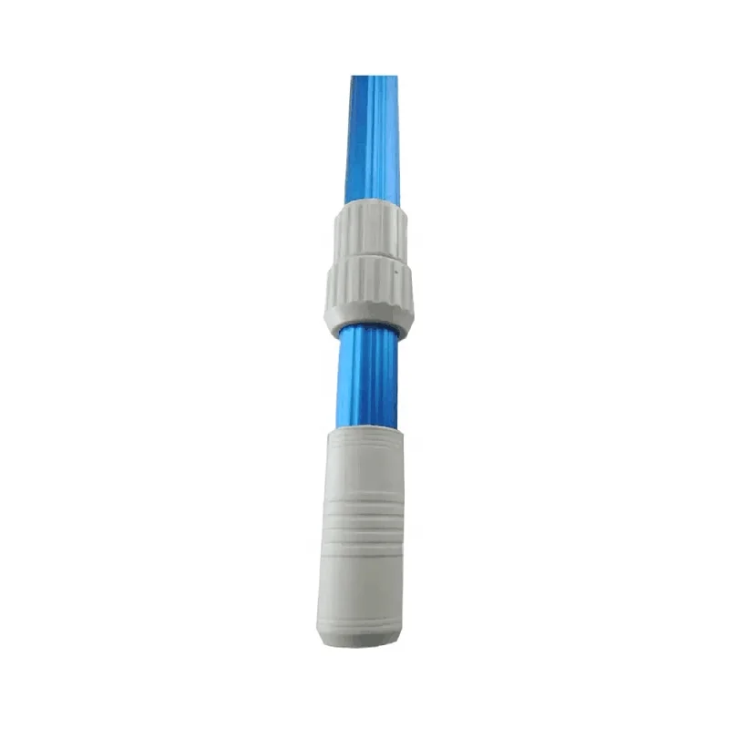 Blue color aluminium Pool telescopic pole  for swimming pool cleaning equipment