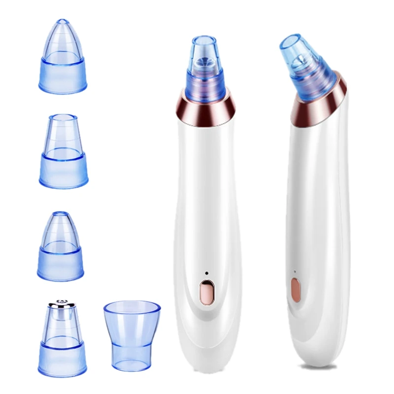 5 Heads 3 Speed Pore Vacuum Cleaner Comedone Blemish Acne Extractor Tool for Blackhead Whitehead Acne Removal Blackhead Remover