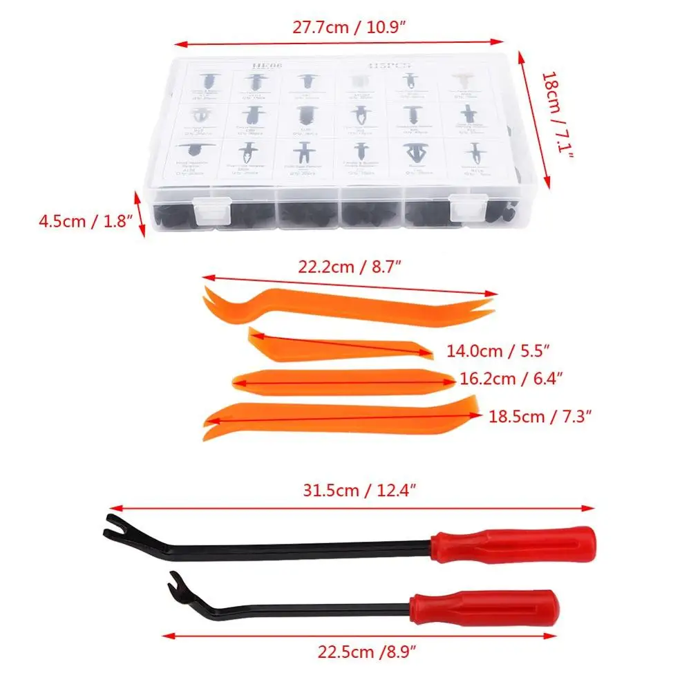 
2019 Wholesale Car Push Pin Rivet Retainer Automotive Trim Clip Panel Body Interior Assortment Kit Car Clip 