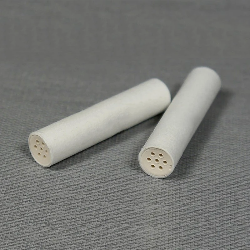 Wholesale activated charcoal carbon filter for smoking Ceramic Pipe tobacco smoking pipe rolling 5mm6mm7mm Diameter or custom