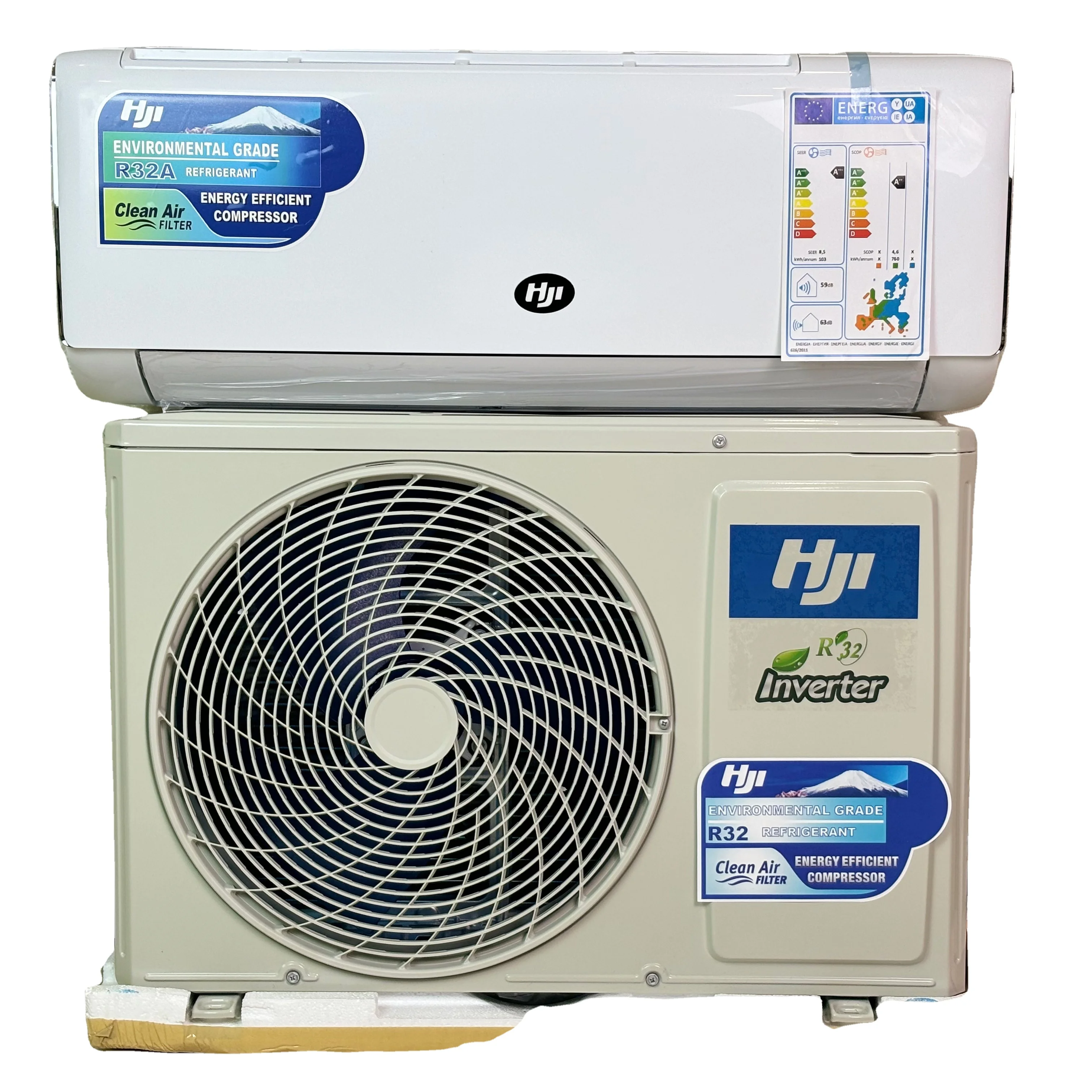 HJI 9000btu Split Wall Inverter Air Conditioner Cooling 220v-50/60hz split aire acondicionado Light aircon