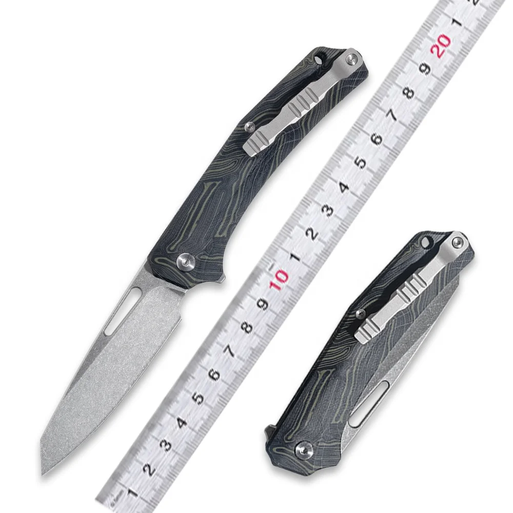 Factory Wholesale Knives Tactical Camping Knife Survival Hunting VG10 Steel Sandwashing Blade Portable Hand Knife