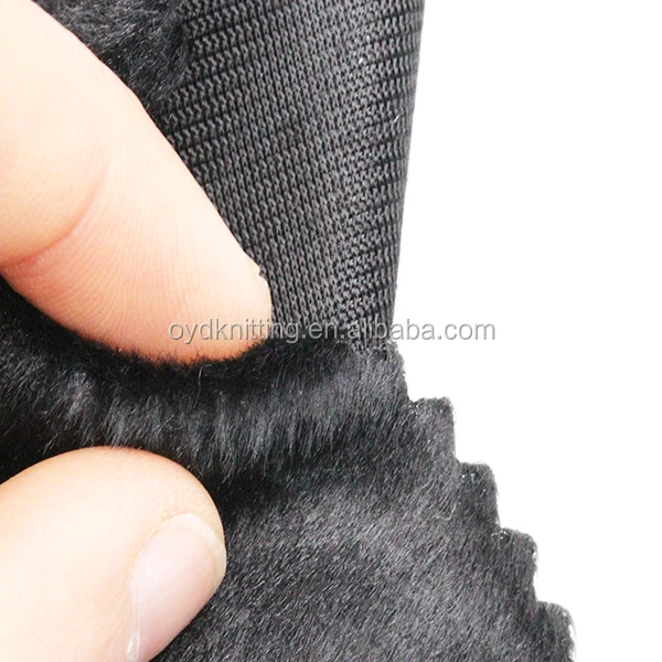 Grey/Dark Blue 2.5mm Velboa/Velvet Fabric Lining Material Solid Short Pile/Hair Velboa