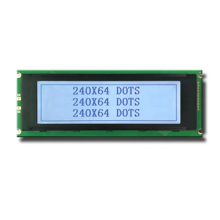 Крепкий и прочный 240x64 Монохромный графический ЖК-дисплей по индивидуальному заказу