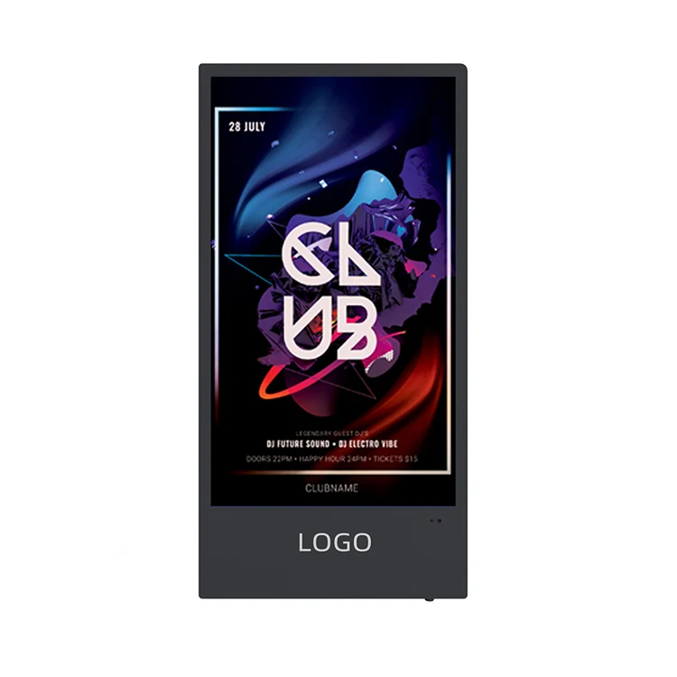 27 дюймов вертикальный Лифт внутри экран lcd signage цифров лифта