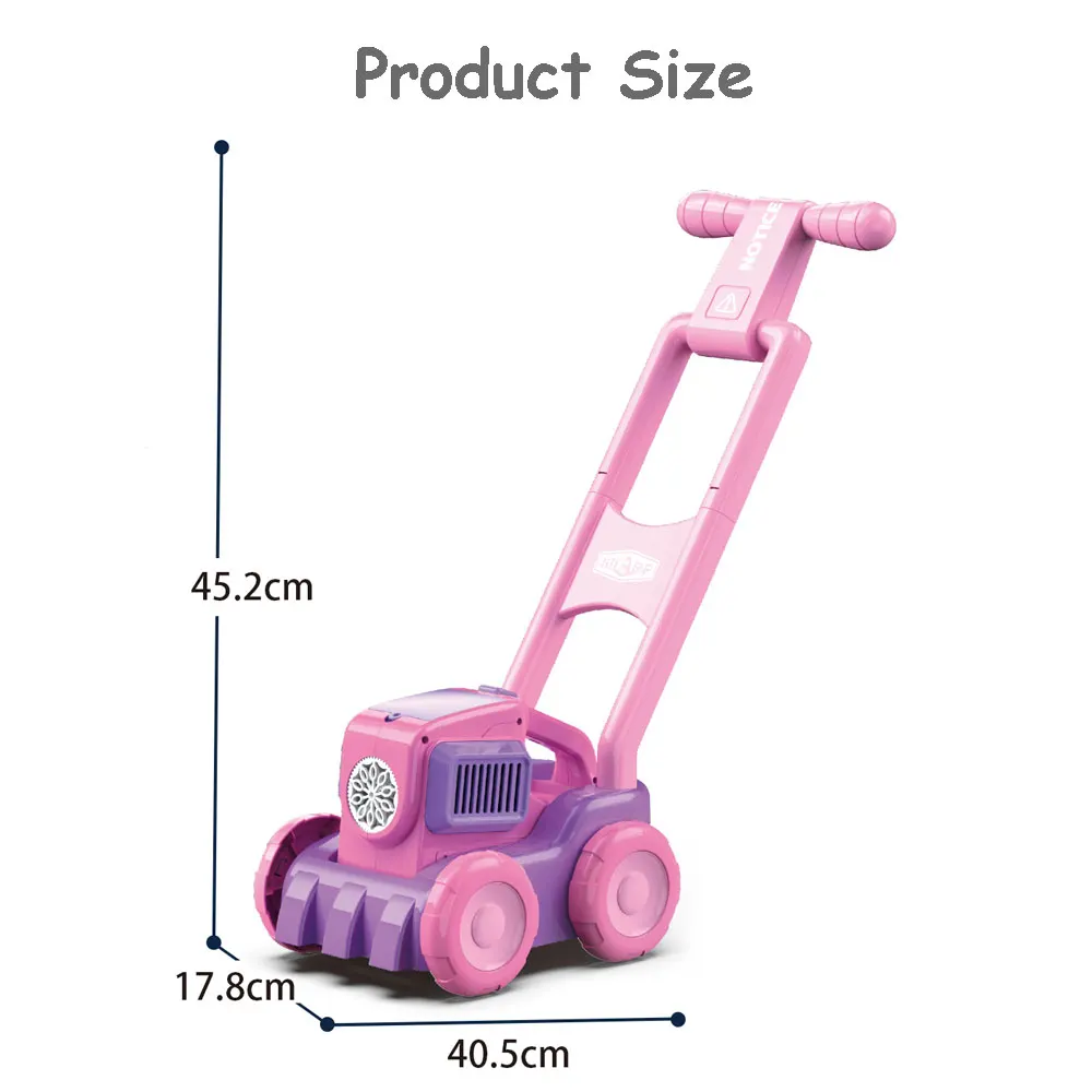Outdoor Toys Safty Soap Liquid Blower Children Bubble Solution Automatic Electric Lawn Mower Bubble Car Bubble Toys