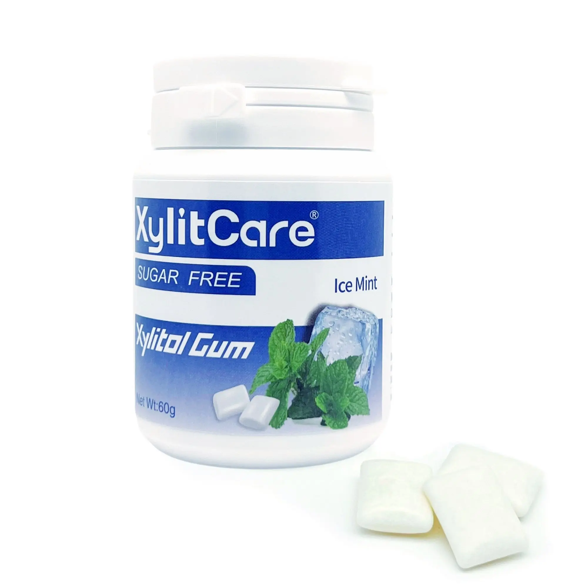 Titanium Dioxide Free OEM Xylitol Chewing Gum With Natural Ingredients