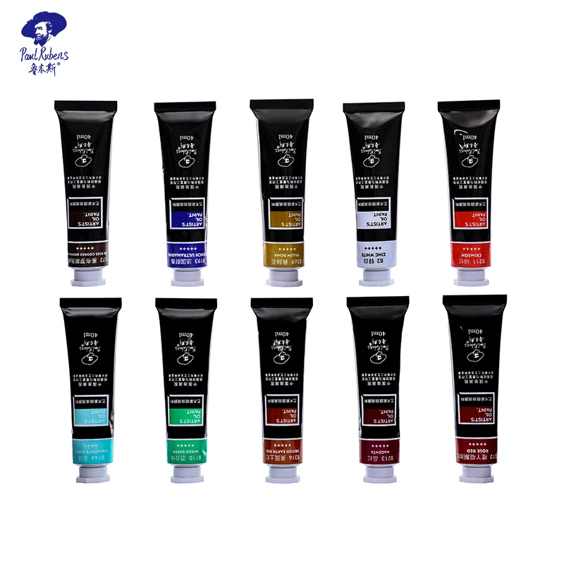 Paul Rubens Oil Paint Tubes Professional Painting 40ml Acrylic Paints Set Artist Grade Art Supplies - B Colors