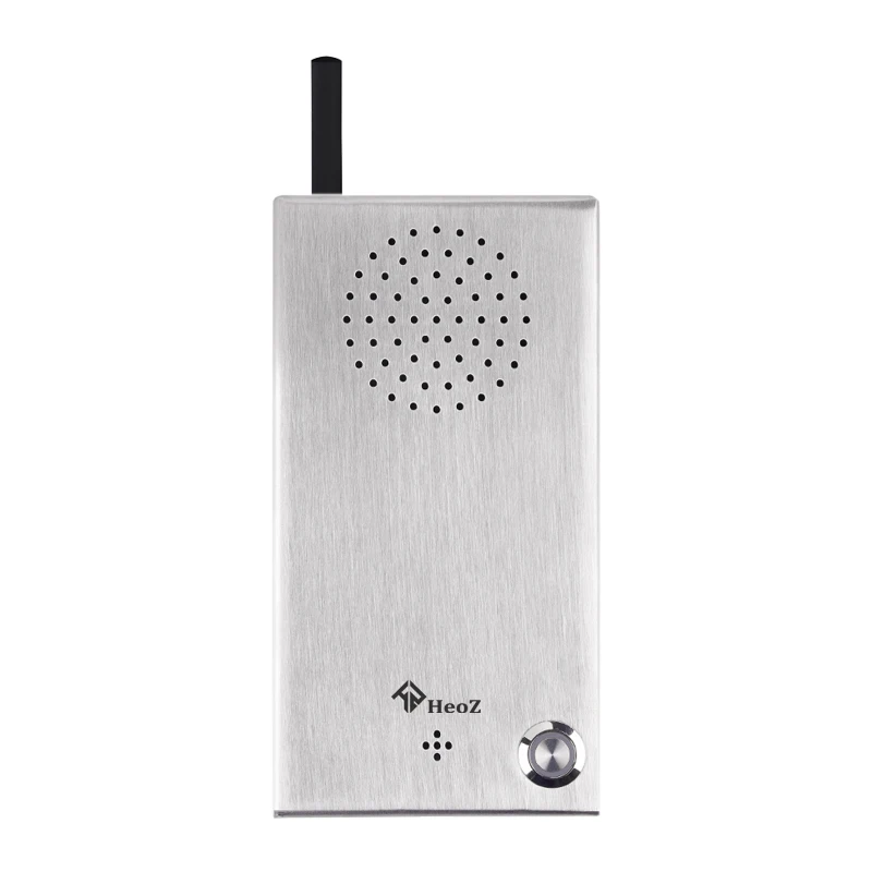HeoZ Robust 2G 3G 4G Wireless Emergency Phone Outdoor GSM Door Intercom Access Control System