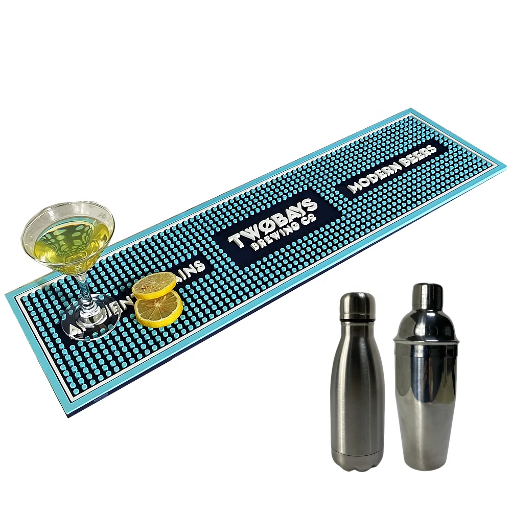 Large Non-slip Silicon Bar Counter Mat Countertop Coffee Tamper Protection Mat