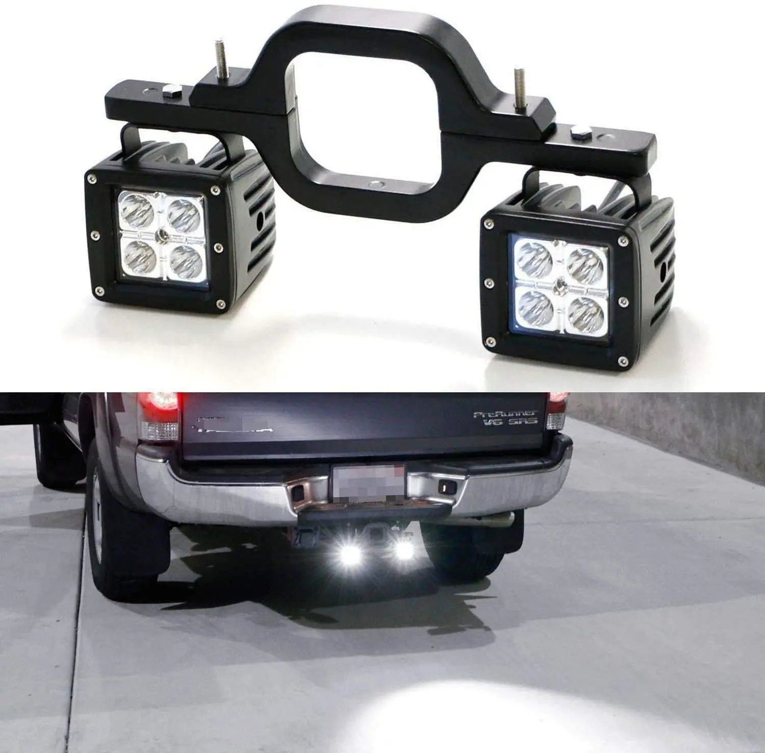 Кронштейн для буксировки NEWWIND 2,5-3 дюйма, Универсальный монтажный комплект, светодиодный Рабочий фонарь для реверсивной дороги, грузовиков, внедорожников, трейлеров, домов на колесах