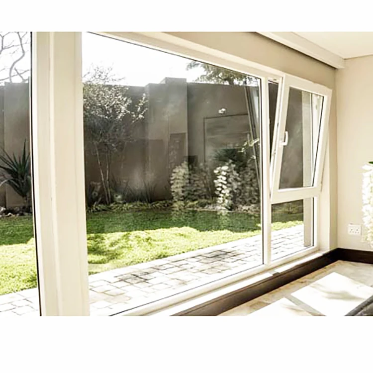 Customized Modern European Style Tilt&Turn Aluminum Window High Quality Glass with Safety Hardware Swing Open & Vertical Pattern