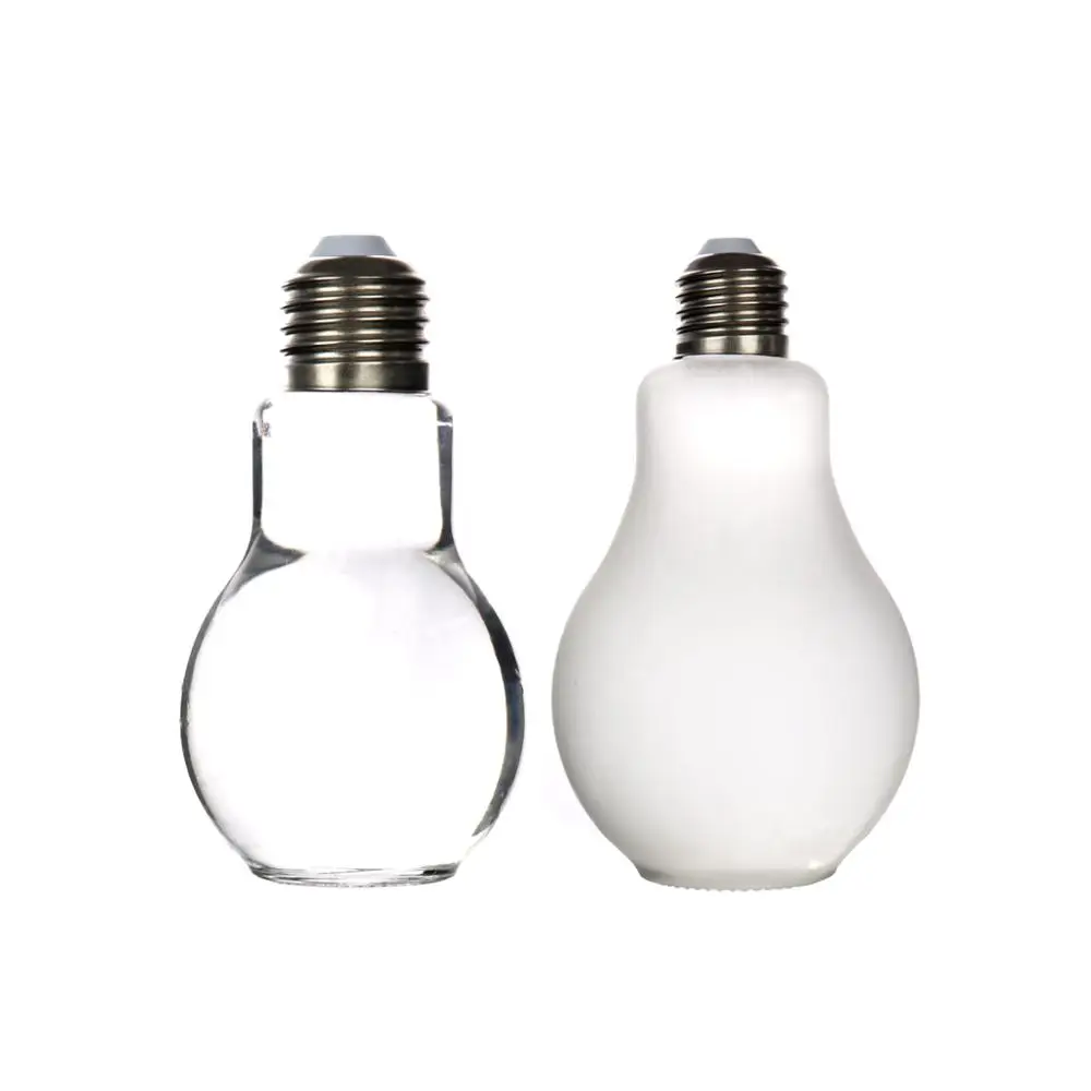 
Wholesale empty 100ml 200ml 250ml eco friendly glass bottle light bulb beverage drink glass water bottle glass juice bottle 