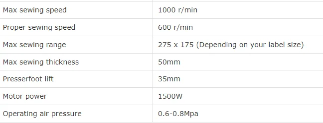 Automatic Zigzag Mattress Label Machine