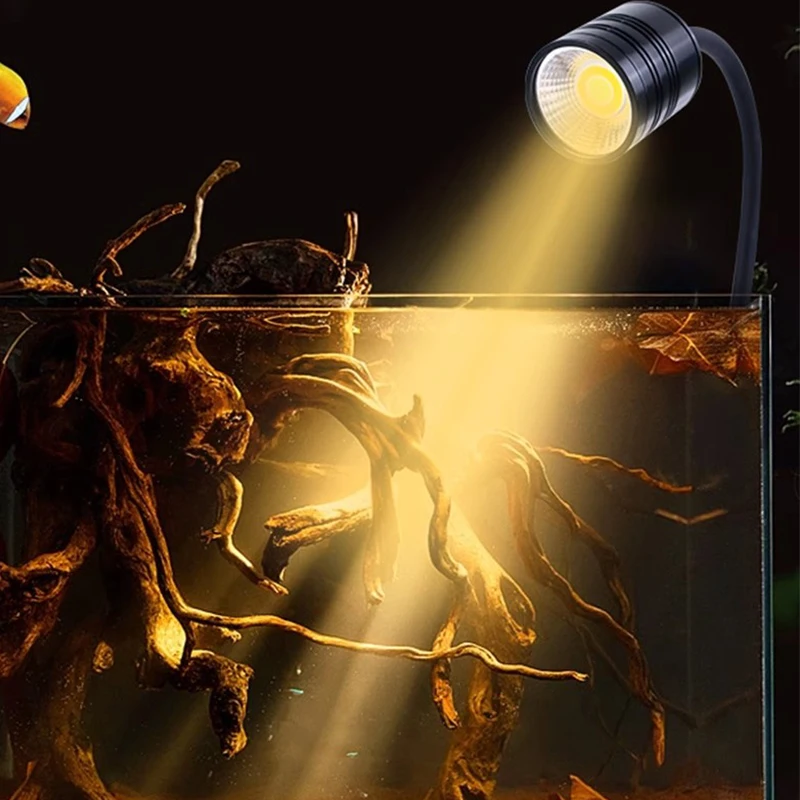 COB LED Aquarium Spotlight Lights Freshwater Planted 3W 5W 7W Fish Tank Led Moss Grow Lights For Aquarium Fish Tank