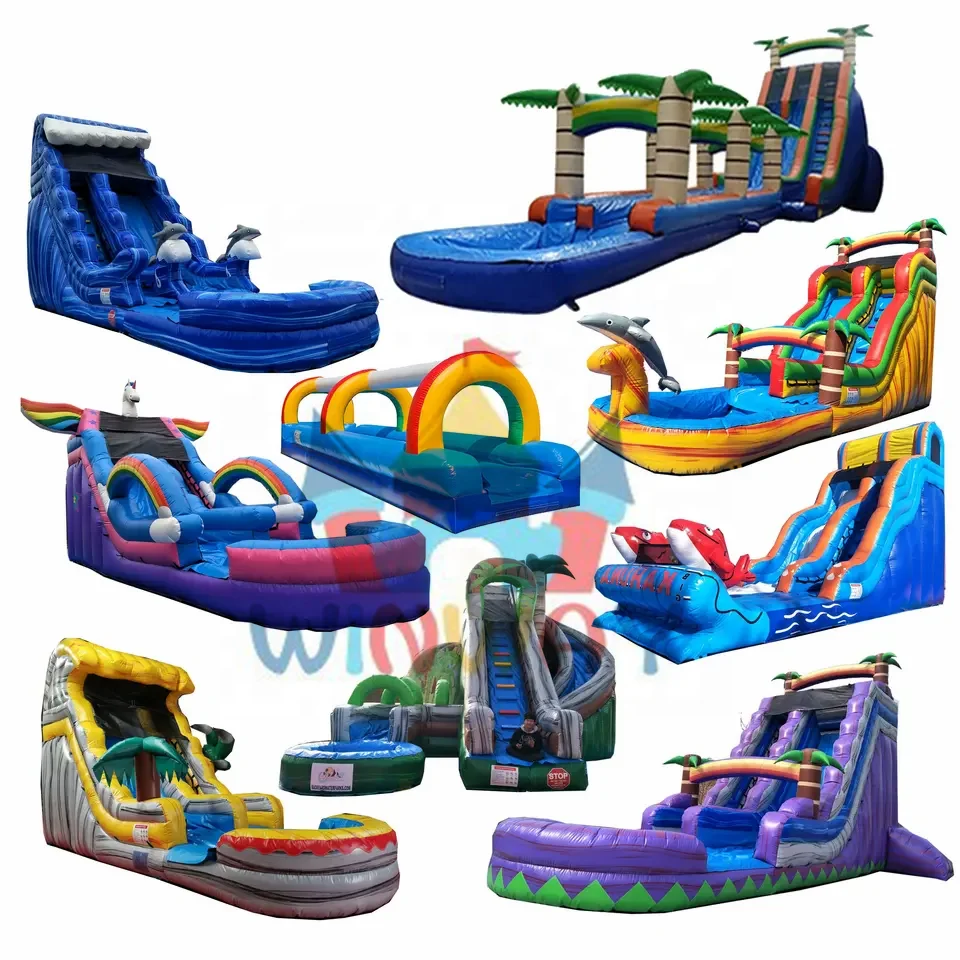18FT Tall commercial inflatable water slide Inflatable Slide Ocean slide inflatable bouncer