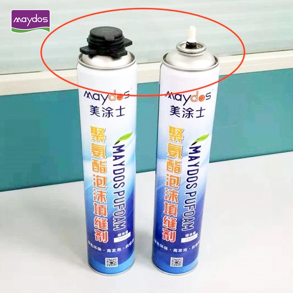 Eco-Friendly PU Foam 750ml Construction Sealant PU Spray Foam Liquid with Excellent Pressure Resistance