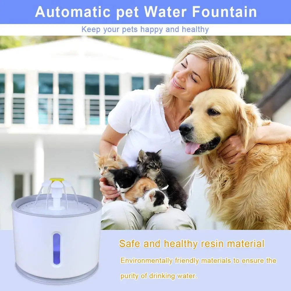 Wholesale Custom Logo New Automatic Pet Water Fountain for Dogs and Cats Water Feeder
