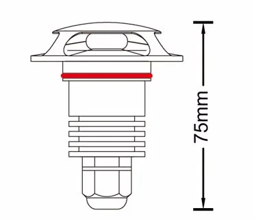 three-hole luminescence Small Wholesale Customization Outdoor Recessed Lighting Underground Lamp Inground Light for Ground Garde