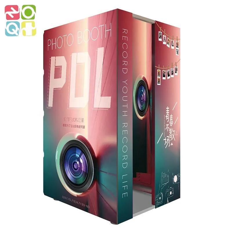 Coffee Shop Korean Photo Booth Vending Machine All-in-one Portable Self-service Photo Booth Coin Operated Led Photo Booth