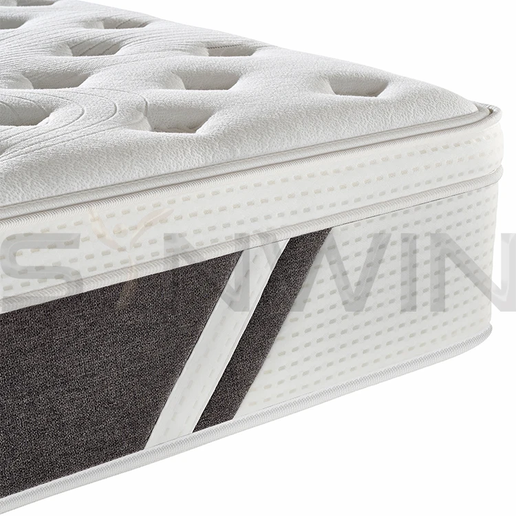trending products compressed modern novel design 3 zone pocket luxury king size spring mattress