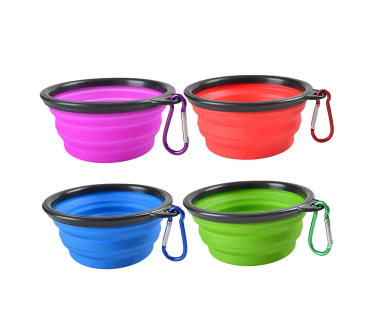 
350ML of volume Food Grade travel dog bowl collapsible dog bowl with customize logo collapsible pet bowl 