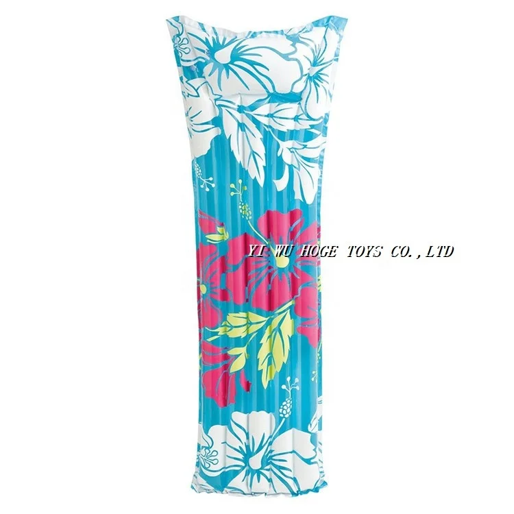 Inflatable Air Bed Air Mattress Swimming Pool Beach Single Color Lounger Mattress