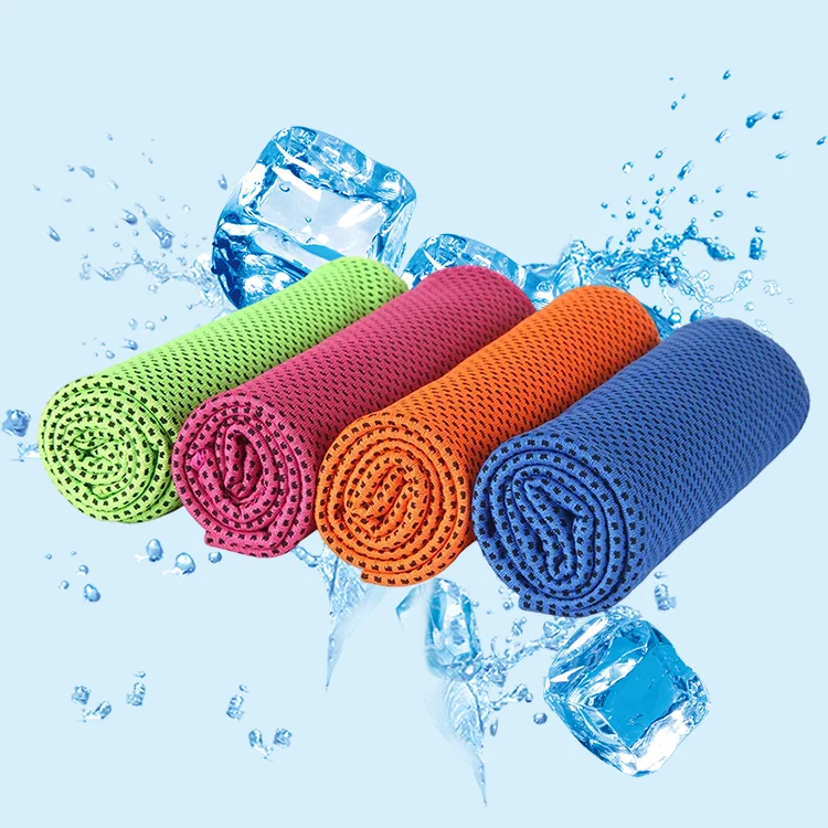 quick dry instant cool microfiber cooling sport towels for neck and face for gym